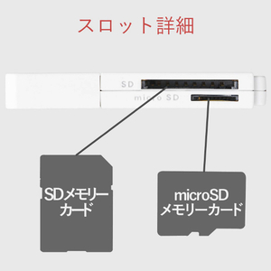 エレコム USB3．0対応メモリカードリーダ(スティックタイプ) ホワイト MR3-D011WH-イメージ7