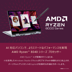 DELL ノートパソコン Inspiron 14 2-in-1 AMD 7445 アイスブルー MI764CP-ENHBC-イメージ2