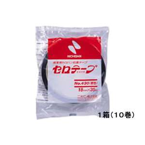 ニチバン セロテープ 着色 NO.430 18mm×35m 黒 10巻 1箱(10巻) F736727-4306-18-イメージ2