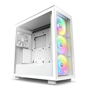 NZXT RGBファン搭載 プレミアムATX ミドルタワー ホワイト CM-H71EW-02-イメージ1