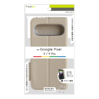 トリニティ Google Pixel 9/9 Pro用耐衝撃フリップノートケース グレージュ TR-PX249-FN-SHGRG