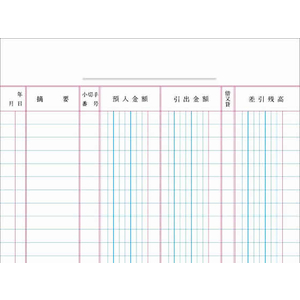 コクヨ ノート式帳簿 銀行勘定帳 A5 25行 40枚 F818807-ﾁ-58-イメージ2