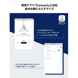 オーディオテクニカ ワイヤレス軟骨伝導ヘッドフォン ブラック ATH-CC500BT2 BK-イメージ11