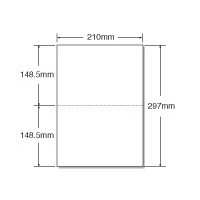 キング商事 マルチプリンタ帳票 A4 白紙 2面 100枚×20袋 F423021-A4HF2-0