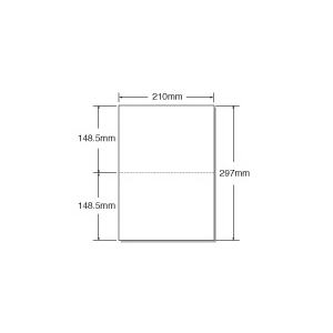 キング商事 マルチプリンタ帳票 A4 白紙 2面 100枚×20袋 F423021-A4HF2-0-イメージ1