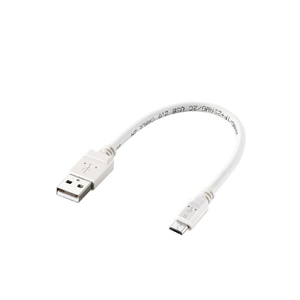 エレコム 2A対応microUSBケーブル(0．2m) ホワイト MPA-AMB2U02WH-イメージ2