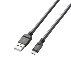 エレコム 2A対応microUSBケーブル(0．8m) ブラック MPA-AMB2U08BK-イメージ2