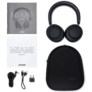 アーバニスタ Bluetoothヘッドフォン MIAMI Noise Cancelling Bluetooth ミッドナイトブラック 1036102-イメージ4