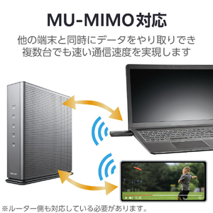 エレコム Wi-Fi 6E・USB3．0対応 2402M無線LANアダプター ブラック WDC-XE2402TU3-B-イメージ4