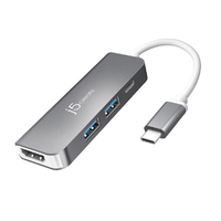 j5 create USB-C to HDMI&PD 5in1マルチアダプター シルバー JCD371