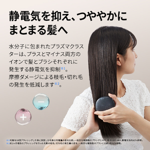 シャープ ヘアブラシ Plasmacluster Beauty ブルー系 ミスティライトブルー IB-B1-A-イメージ6