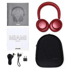 アーバニスタ Bluetoothヘッドフォン MIAMI Noise Cancelling Bluetooth ルビーレッド 1036137-イメージ4