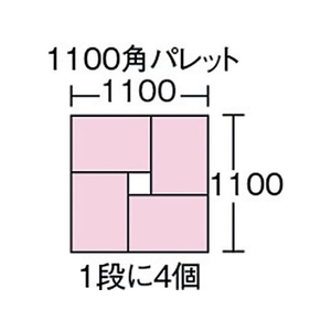 三甲 サンコー/ボックス型コンテナー 204601 サンボックス#19B イエロー FC405HT-3423476-イメージ2