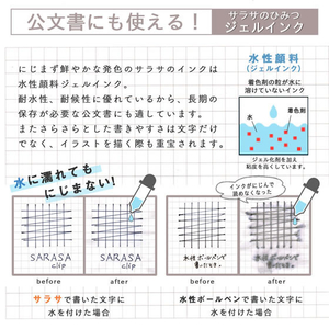 ゼブラ サラサクリップ0.4 黒 10本 1箱(10本) F833356-JJS15-BK-イメージ3