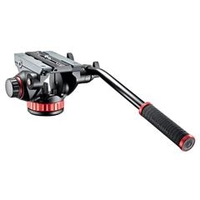 Manfrotto プロフルードビデオ雲台 フラットベース ブラック MVH502AH