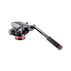 Manfrotto プロフルードビデオ雲台 フラットベース ブラック MVH502AH-イメージ1