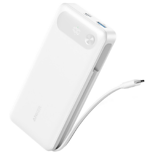 Anker Power Bank(20000mAh 87W Built-In USB-C ケーブル) ホワイト A1383N21-イメージ1