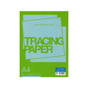SAKAEテクニカルペーパー カラートレーシングペーパー A4 95g ブルー 25枚 FC164MT-CT-A4-B-イメージ1