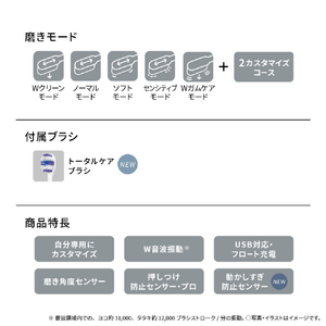 パナソニック 電動歯ブラシ ドルツ シルバー EW-DT63-S-イメージ10