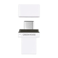 グリーンハウス USB3．2 Gen1対応デュアルUSBメモリー(64GB) ホワイト GH-UF3CB64G-WH