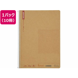 マルマン スパイラルノート ベーシック 5mm方眼罫 40枚 10冊 F042849-N246-イメージ1