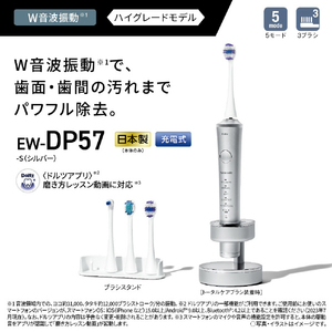 パナソニック 電動歯ブラシ ドルツ シルバー EW-DP57-S-イメージ6