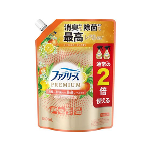 Ｐ＆Ｇ ファブリーズW除菌消臭プレミアム シトラス 詰替 特大 640mL FC870PR-イメージ1