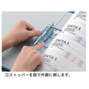 コクヨ チューブファイル(エコ)片開き A4タテ とじ厚80mm青 10冊 1箱(10冊) F810147-ﾌ-E680B-イメージ2