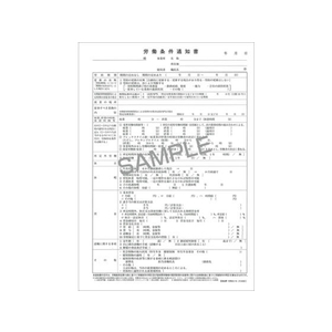 日本法令 労働条件通知書(25.04改) 20組 F971126-イメージ2