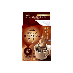 UCC おいしいカフェインレスコーヒー ドリップコーヒー コク深め 8杯分 FCC5887-350774-イメージ1