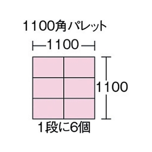 トラスコ中山 薄型折りたたみコンテナ 50Lロックフタ付 緑 FC821GN-3449297-イメージ3