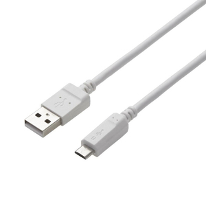 エレコム 2A対応microUSBケーブル 1．5m ホワイト MPA-AMB2U15WH-イメージ2