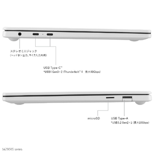 LGエレクトロニクス ノートパソコン LG gram Style オーロラホワイト 14Z90RS-KA74J-イメージ9