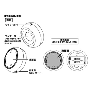 カシムラ スマート人感センサー ホワイト KJ-193-イメージ2