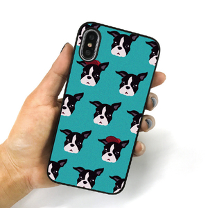 Dparks iPhone XS/X用ブラックケース Fashionable Dog French Bulldog DS10394I8-イメージ2