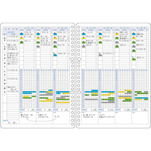 コクヨ キャンパス スタディプランナー ルーズリーフ ウィークリー罫 B5 30枚 F025370-ﾉ-Y836MW-イメージ3