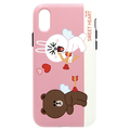 LINE FRIENDS iPhone XR用ケース DUAL GUARD CUPID LOVE スウィートハート4 KCL-DCL012