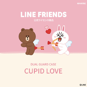 LINE FRIENDS iPhone XR用ケース DUAL GUARD CUPID LOVE スウィートハート4 KCL-DCL012-イメージ3