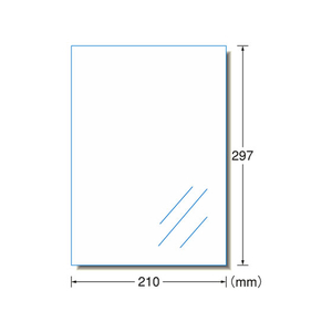 エーワン レーザー用透明フィルムラベルA4 ノーカット ツヤ消し 10枚 F818266-28428-イメージ1