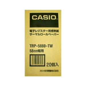 カシオ カシオ感熱紙ロールペーパー TRP-5880-TW-イメージ1