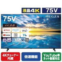 REGZA 75V型4K対応液晶テレビ ブラック 75E350M