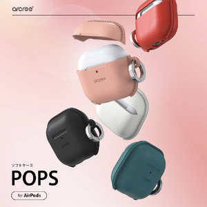 araree AirPods 4用ソフトケース POPS ブラック AR27404AP4-イメージ2