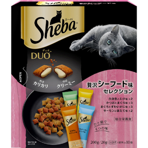 マースジャパンリミテッド シーバ デュオ 贅沢シーフード味セレクション 200g(20g×10袋) ｼ-ﾊﾞﾃﾞﾕｵｼ-ﾌ-ﾄﾞｾﾚｸｼﾖﾝ200G-イメージ1