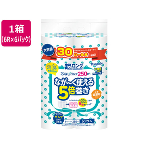 丸富製紙 ペンギン 超ロング 5倍巻き シングル 6ロール×6P FC412RE-イメージ1