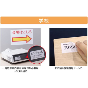 ヒサゴ きれいにはがせるエコノミーラベル 27面四辺余白100枚 FCR9319-ELH030-イメージ6