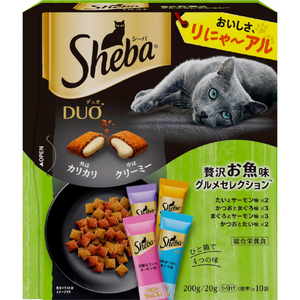 マースジャパンリミテッド シーバ デュオ 贅沢お魚味グルメセレクション 200g(20g×10袋) ｼ-ﾊﾞﾃﾞﾕｵｵｻｶﾅｸﾞﾙﾒS200G-イメージ1