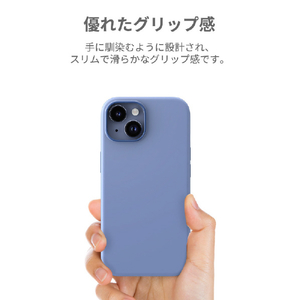 araree iPhone 15用MagSafe対応シリコンケース Typo Skin M コーラルピンク AR25416I15-イメージ5