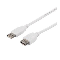 BUFFALO USB2．0延長ケーブル (A to A) 3m ホワイト BSUAA230WH