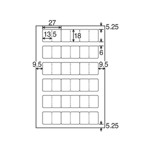 コクヨ タックインデックス用はかどり保護フィルム強粘着 ハガキ 小18面 F125945-KPC-GF6065-イメージ4