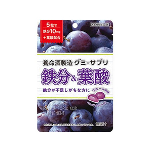 養命酒製造 グミ×サプリ 鉄分&葉酸 40g FCR7526-イメージ1